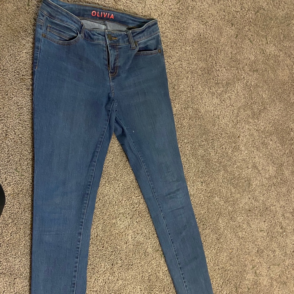 Light blue skinny jeans